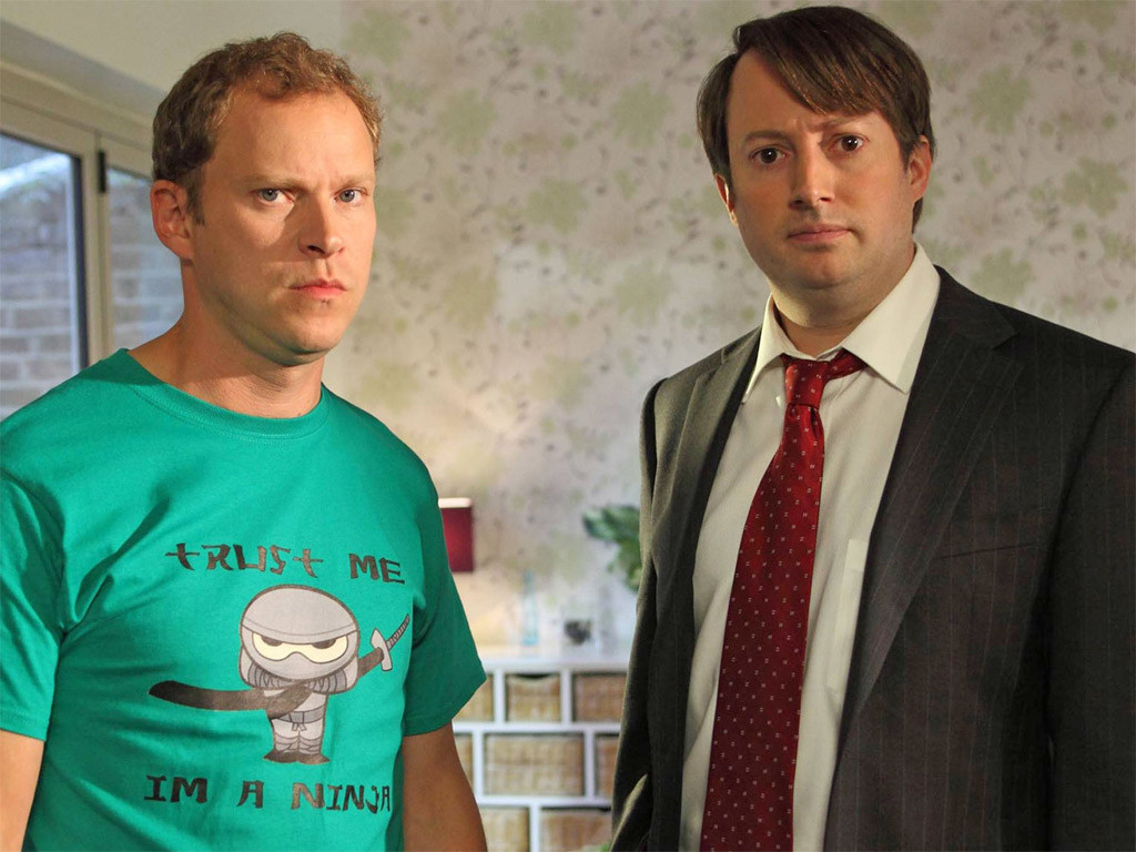 Main characters from Peep Show.