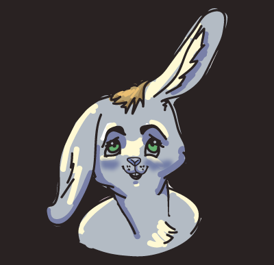 Rabbit based on Polyducks' color scheme, created by my Twitter friend @userlint.